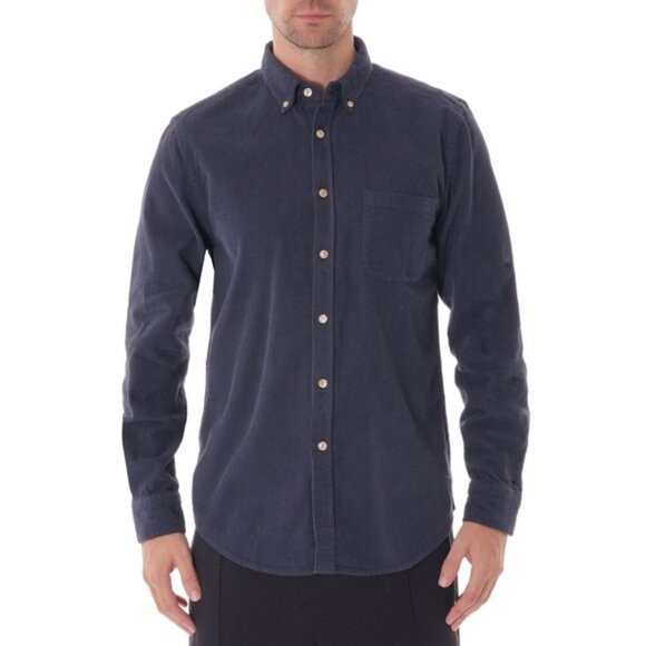 Portuguese Flannel Other - Portuguese Flannel Navy Corduroy Shirt - Made in Portugal - Size L